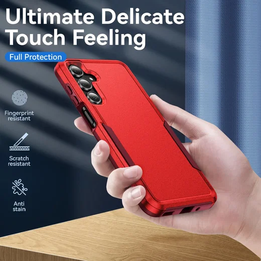 Samsung Galaxy A17 / A26 Hoesje Schokbestendige Hardcase Back Cover Rood afbeelding 4