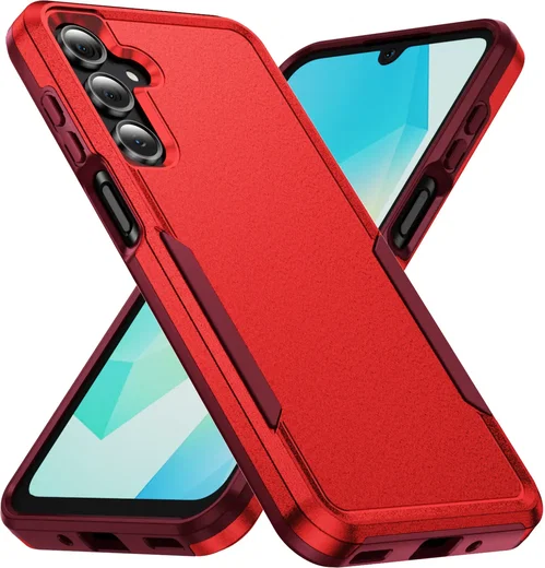 Samsung Galaxy A17 / A26 Hoesje Schokbestendige Hardcase Back Cover Rood afbeelding 1