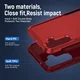 Samsung Galaxy A55 Hoesje Schokbestendige Hardcase Back Cover Rood afbeelding 5