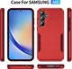 Samsung Galaxy A55 Hoesje Schokbestendige Hardcase Back Cover Rood afbeelding 9