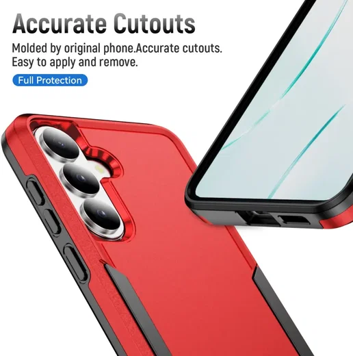 Samsung Galaxy S26 Hoesje Schokbestendige Hardcase Back Cover Rood afbeelding 6