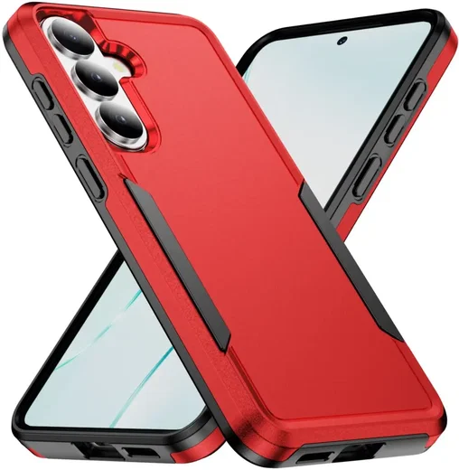 Samsung Galaxy S26 Hoesje Schokbestendige Hardcase Back Cover Rood afbeelding 1