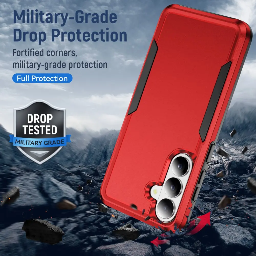 Samsung Galaxy S26 Hoesje Schokbestendige Hardcase Back Cover Rood afbeelding 2