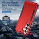 Samsung Galaxy S26 Hoesje Schokbestendige Hardcase Back Cover Rood afbeelding 2