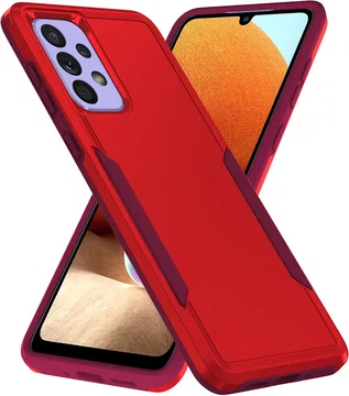 Samsung Galaxy A53 Hoesje Schokbestendige Hardcase Back Cover Rood