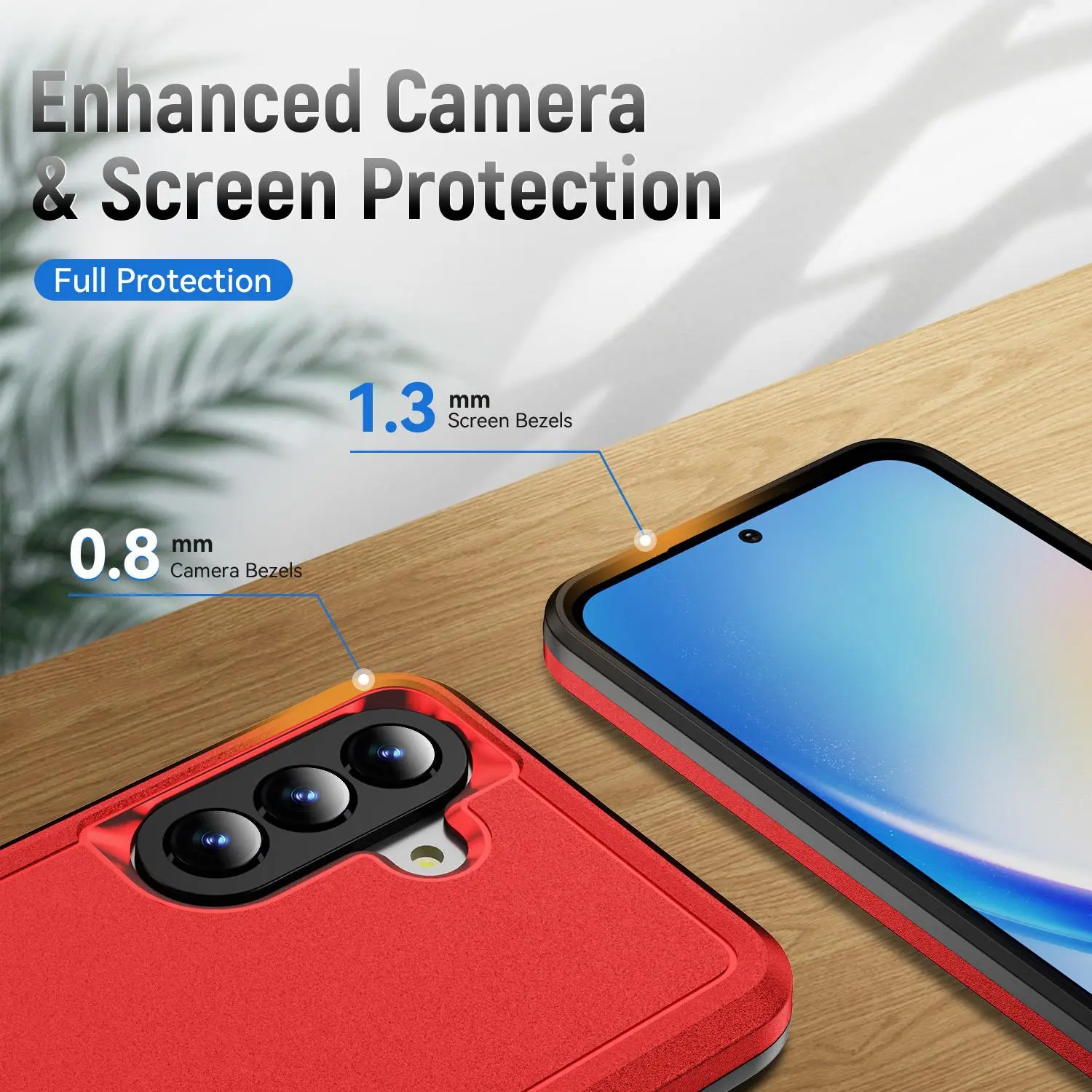 Samsung Galaxy A57 Hoesje Schokbestendige Hardcase Back Cover Rood afbeelding 6