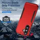 Samsung Galaxy A57 Hoesje Schokbestendige Hardcase Back Cover Rood afbeelding 3