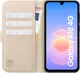 Rosso Element Modern Samsung Galaxy A18 Hoesje Book Case Wallet Beige afbeelding 3