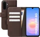 Rosso Element Modern Samsung Galaxy A18 Hoesje Book Case Wallet Bruin
