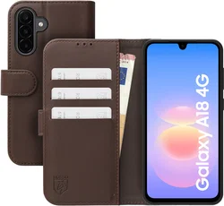 Rosso Element Modern Samsung Galaxy A18 Hoesje Book Case Wallet Bruin afbeelding