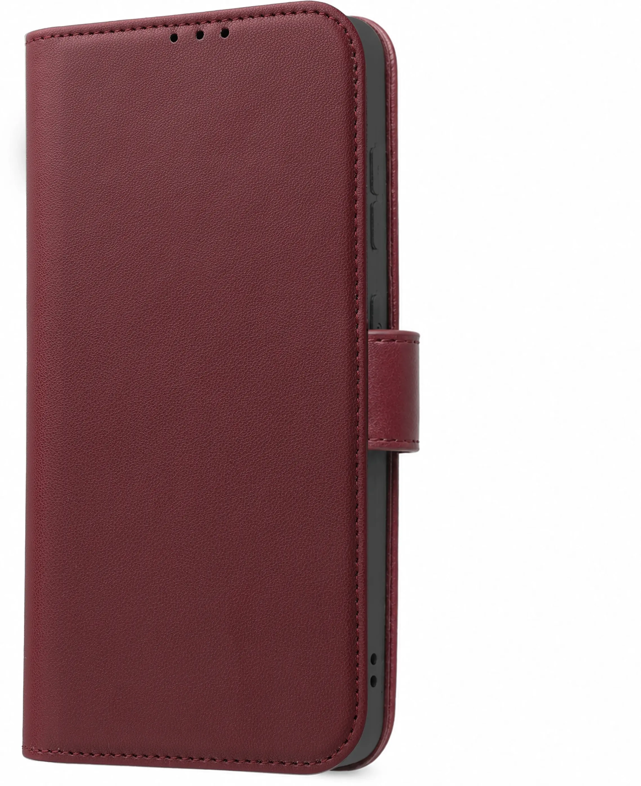 Rosso Element Modern Samsung Galaxy A18 Hoesje Book Case Wallet Burgundy afbeelding 5