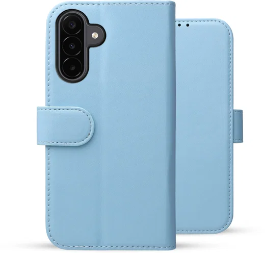 Rosso Element Modern Samsung Galaxy A18 Hoesje Book Case Wallet Licht Blauw afbeelding 2