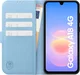 Rosso Element Modern Samsung Galaxy A18 Hoesje Book Case Wallet Licht Blauw afbeelding 3
