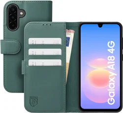 Rosso Element Modern Samsung Galaxy A18 Hoesje Book Case Wallet Licht Groen afbeelding