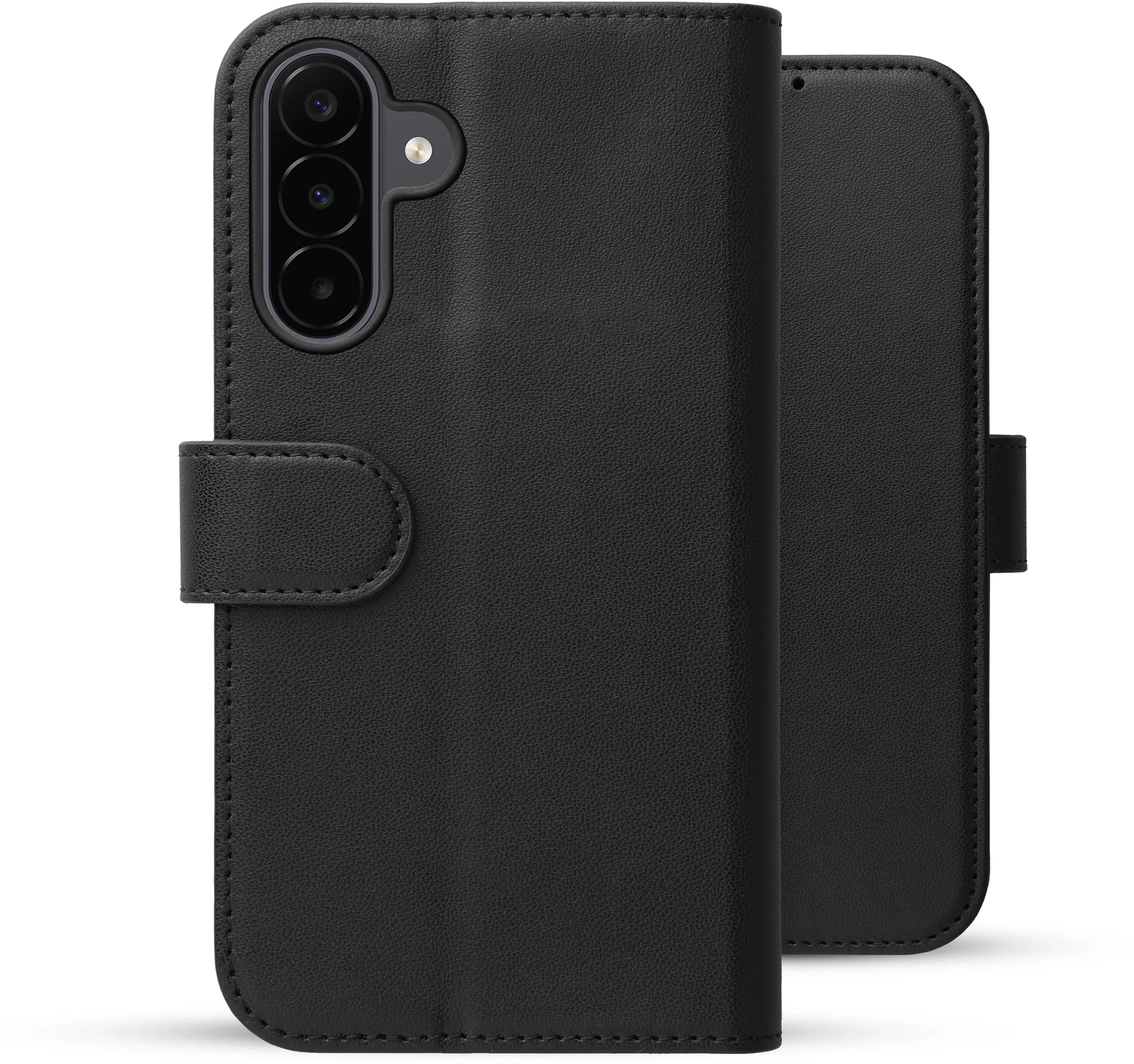 Rosso Element Modern Samsung Galaxy A18 Hoesje Book Case Wallet Zwart afbeelding 2