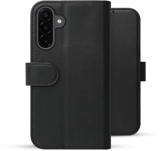 Rosso Element Modern Samsung Galaxy A18 Hoesje Book Case Wallet Zwart afbeelding 2