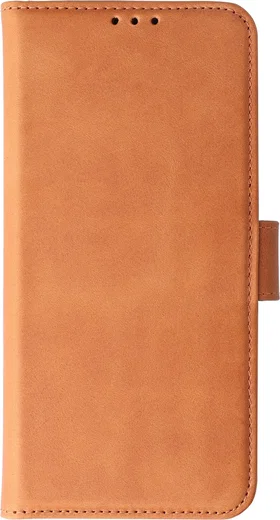 Rosso Deluxe Samsung Galaxy A18 Hoesje Echt Leer Book Case Bruin afbeelding 12
