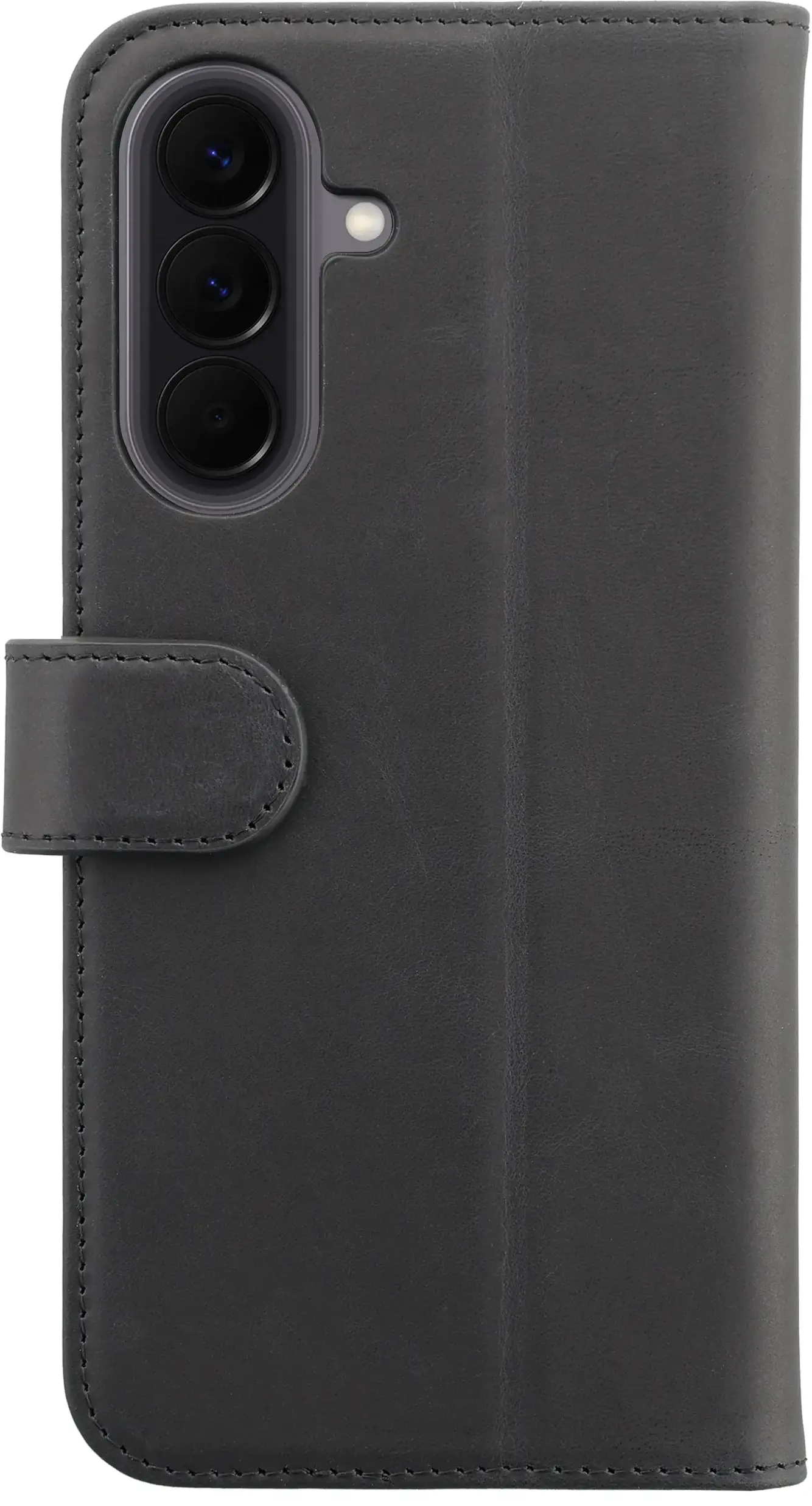 Rosso Deluxe Samsung Galaxy A18 Hoesje Echt Leer Book Case Zwart afbeelding 11