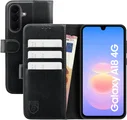 Rosso Element Samsung Galaxy A18 Hoesje Book Case Wallet Zwart