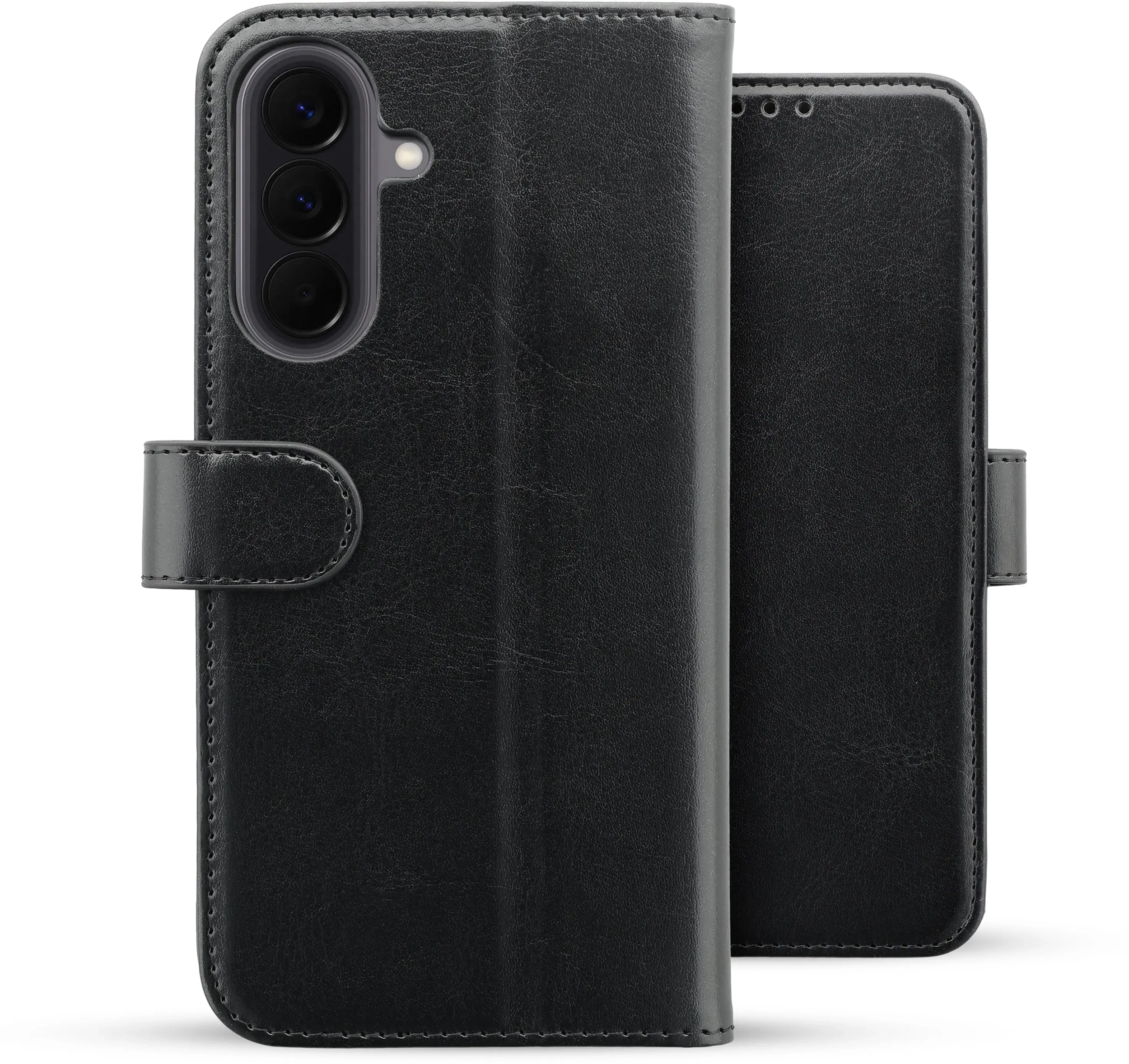 Rosso Element Samsung Galaxy A18 Hoesje Book Case Wallet Zwart afbeelding 2