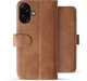 Rosso Element Samsung Galaxy A08 Hoesje Book Case Wallet Bruin afbeelding 2