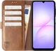 Rosso Element Samsung Galaxy A08 Hoesje Book Case Wallet Bruin afbeelding 14