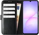 Rosso Element Samsung Galaxy A08 Hoesje Book Case Wallet Zwart afbeelding 16
