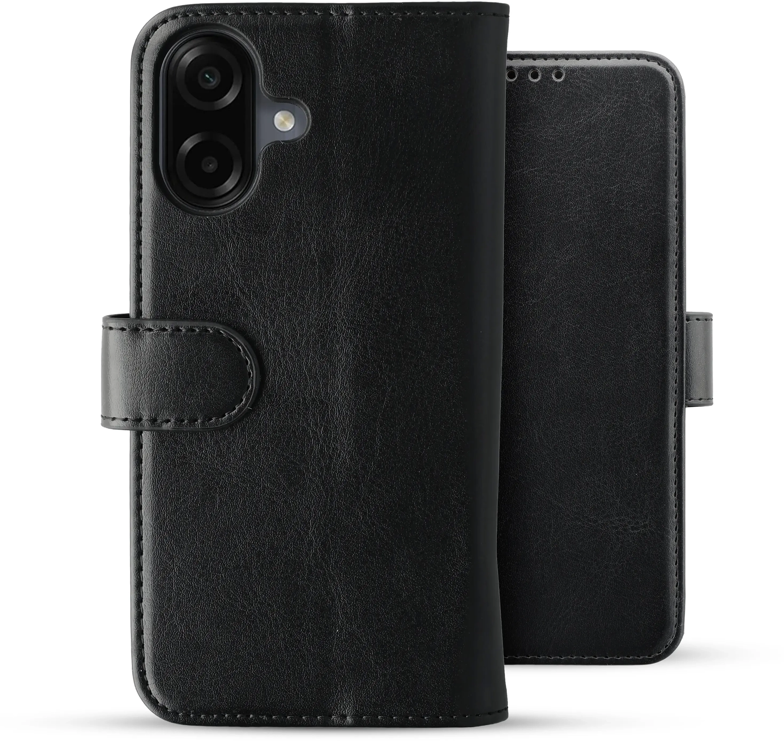 Rosso Element Samsung Galaxy A08 Hoesje Book Case Wallet Zwart afbeelding 2