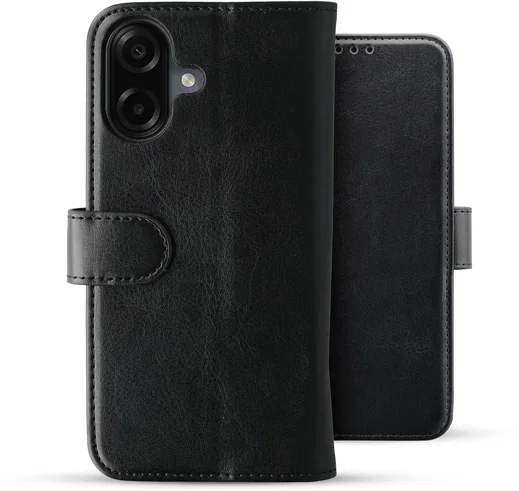 Rosso Element Samsung Galaxy A08 Hoesje Book Case Wallet Zwart afbeelding 2