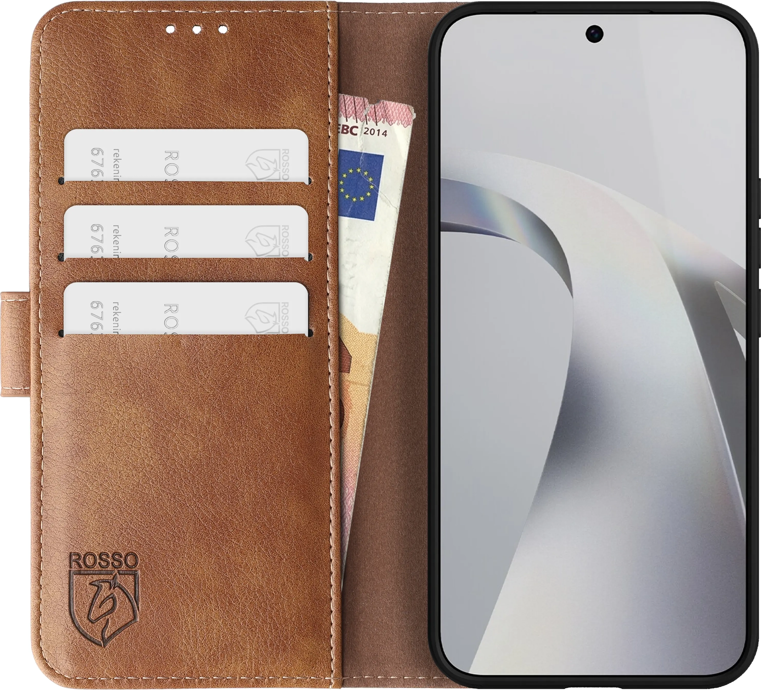 Rosso Element Xiaomi 17T Pro Hoesje Book Case Wallet Bruin afbeelding 14