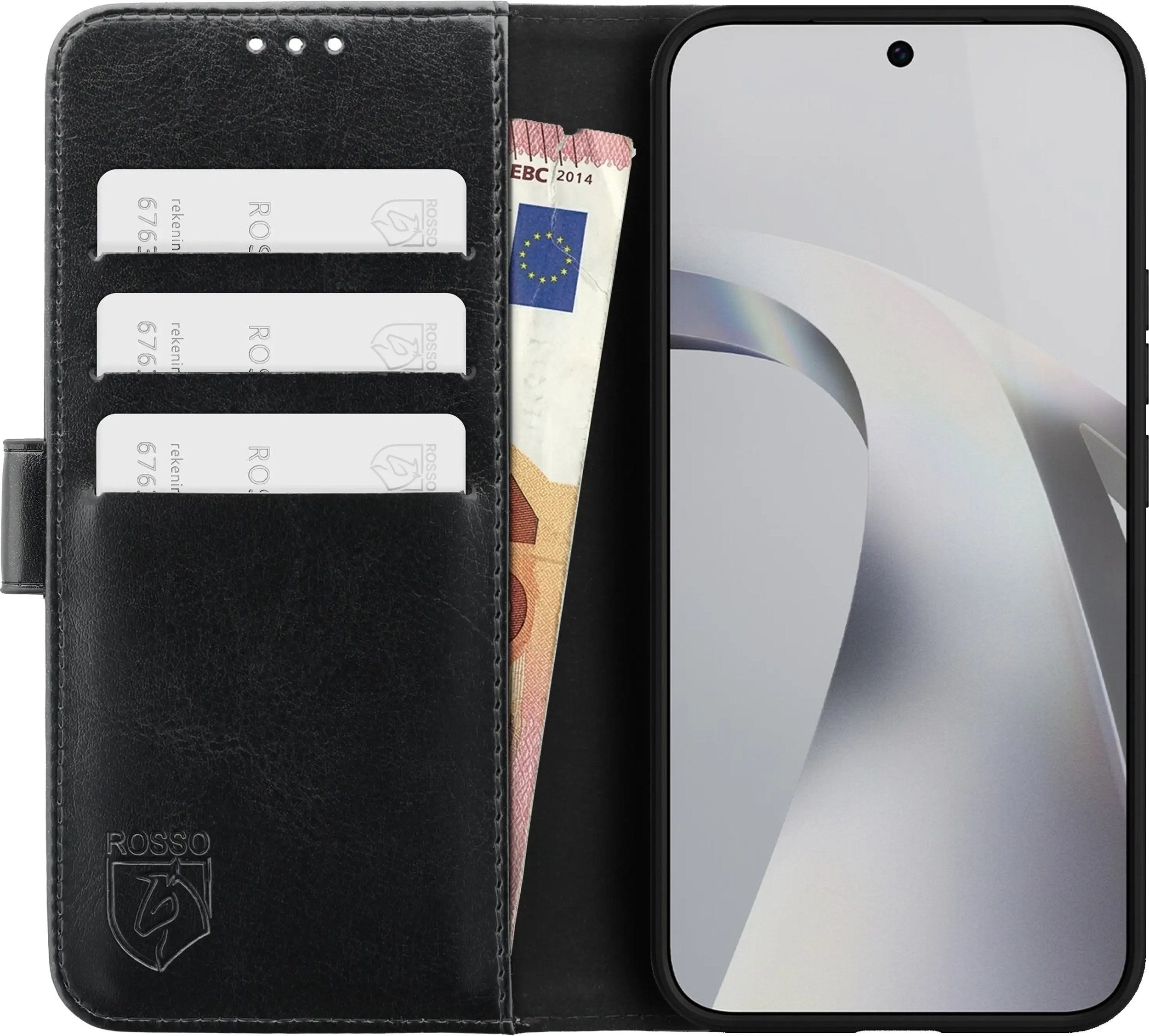 Rosso Element Xiaomi 17T Pro Hoesje Book Case Wallet Zwart afbeelding 14