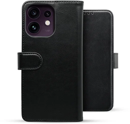 Rosso Element Oppo Reno 16 Pro Hoesje Book Case Wallet Zwart afbeelding 2