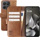 Rosso Element Motorola G47 Hoesje Book Case Wallet Bruin