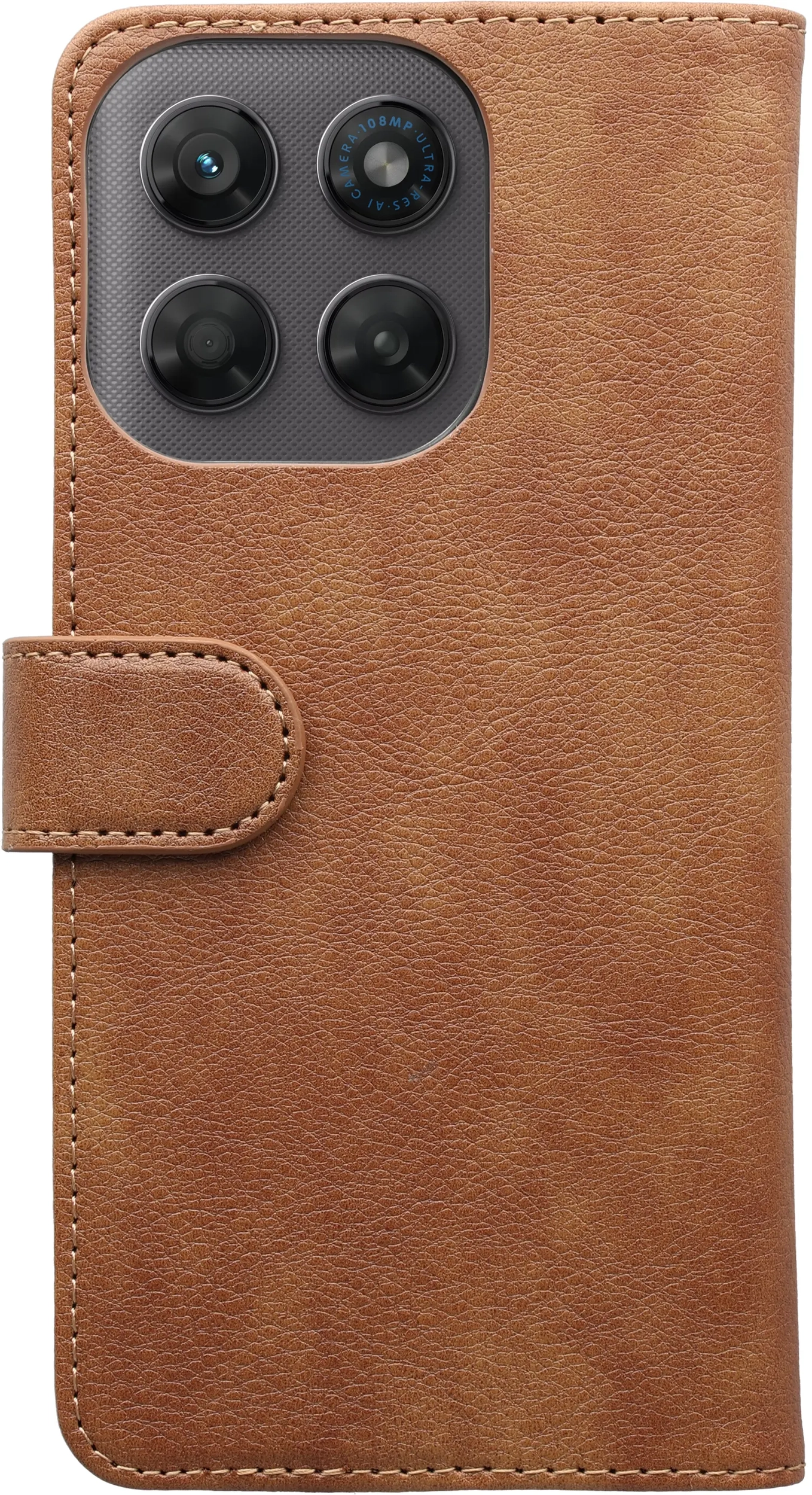 Rosso Element Motorola G47 Hoesje Book Case Wallet Bruin afbeelding 15