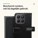 Rosso Element Motorola G47 Hoesje Book Case Wallet Zwart afbeelding 3