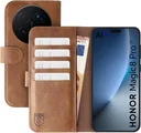 Rosso Element Honor Magic 8 Pro Hoesje Book Case Wallet Bruin