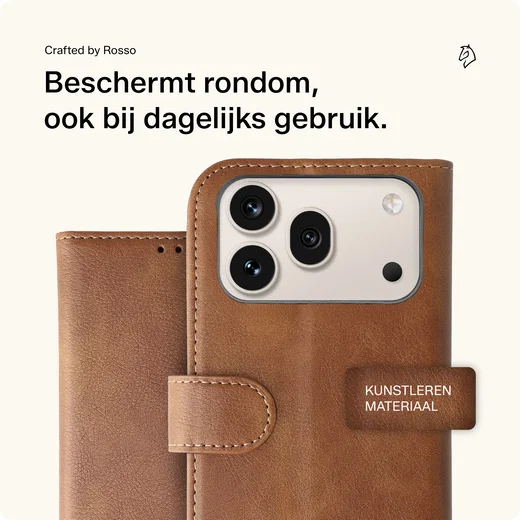 Rosso Element Honor 600 Pro Hoesje Book Case Wallet Bruin afbeelding 3