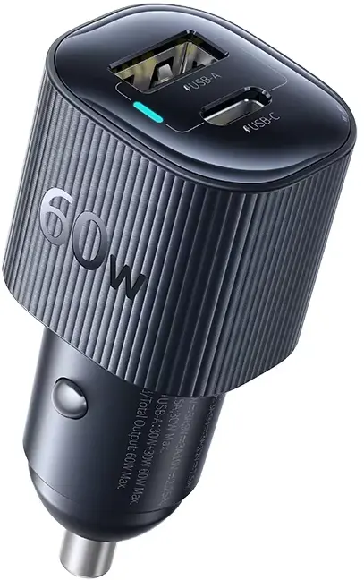 Baseus PrimeTrip VP2 60W USB / USB-C Autolader Zwart afbeelding 1