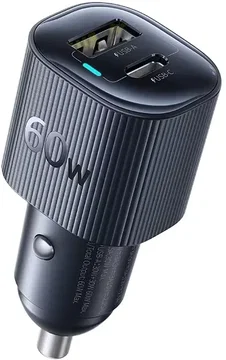 Baseus PrimeTrip VP2 60W USB / USB-C Autolader Zwart