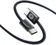 Baseus Frostcore USB-C naar USB-C Gevlochten Kabel 100W Fast Charge 1,2M Zwart afbeelding 1