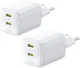 Baseus EnerFill FE22 45W GaN Dual USB-C Fast Charge Adapter Wit afbeelding 7