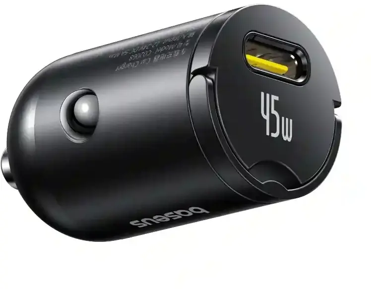 Baseus PrimeTrip VP2 45W USB-C Autolader met USB-C Kabel 1 Meter Zwart afbeelding 1