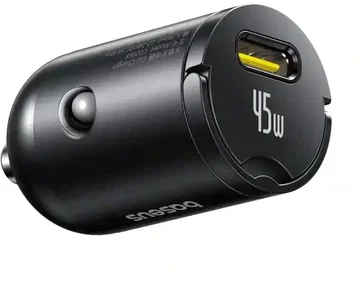 Baseus PrimeTrip VP2 45W USB-C Autolader met USB-C Kabel 1 Meter Zwart