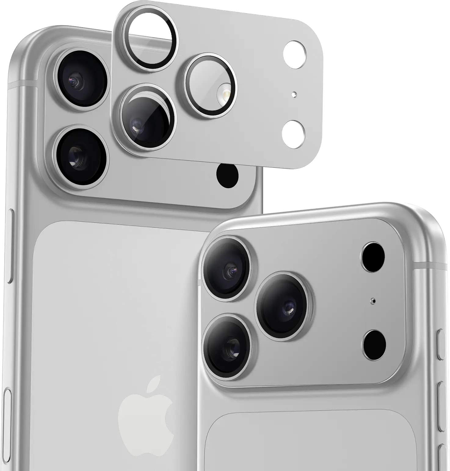 Buddi Focus Apple iPhone 18 Pro Full Camera Protector Matched Zilver afbeelding 1