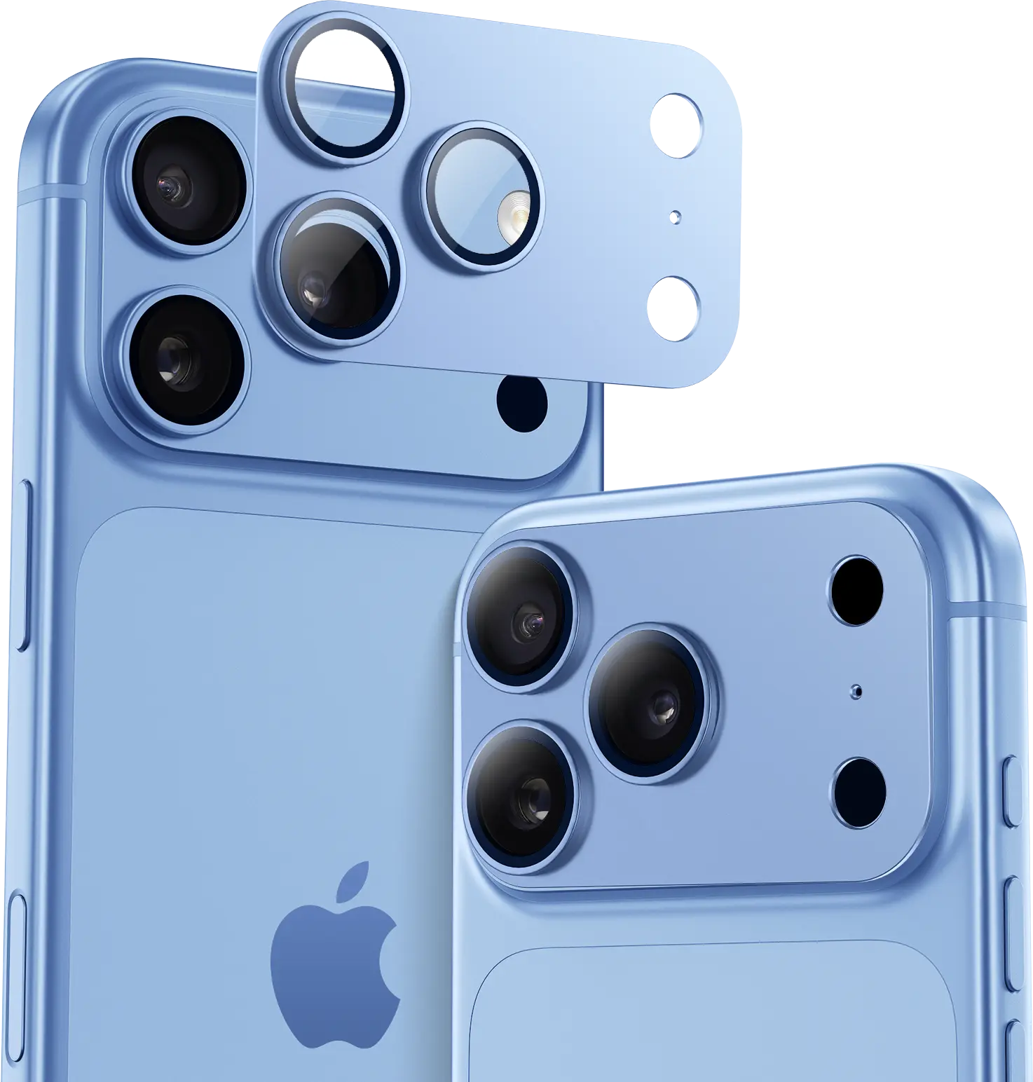 Buddi Focus Apple iPhone 18 Pro Full Camera Protector Matched Blauw afbeelding 1
