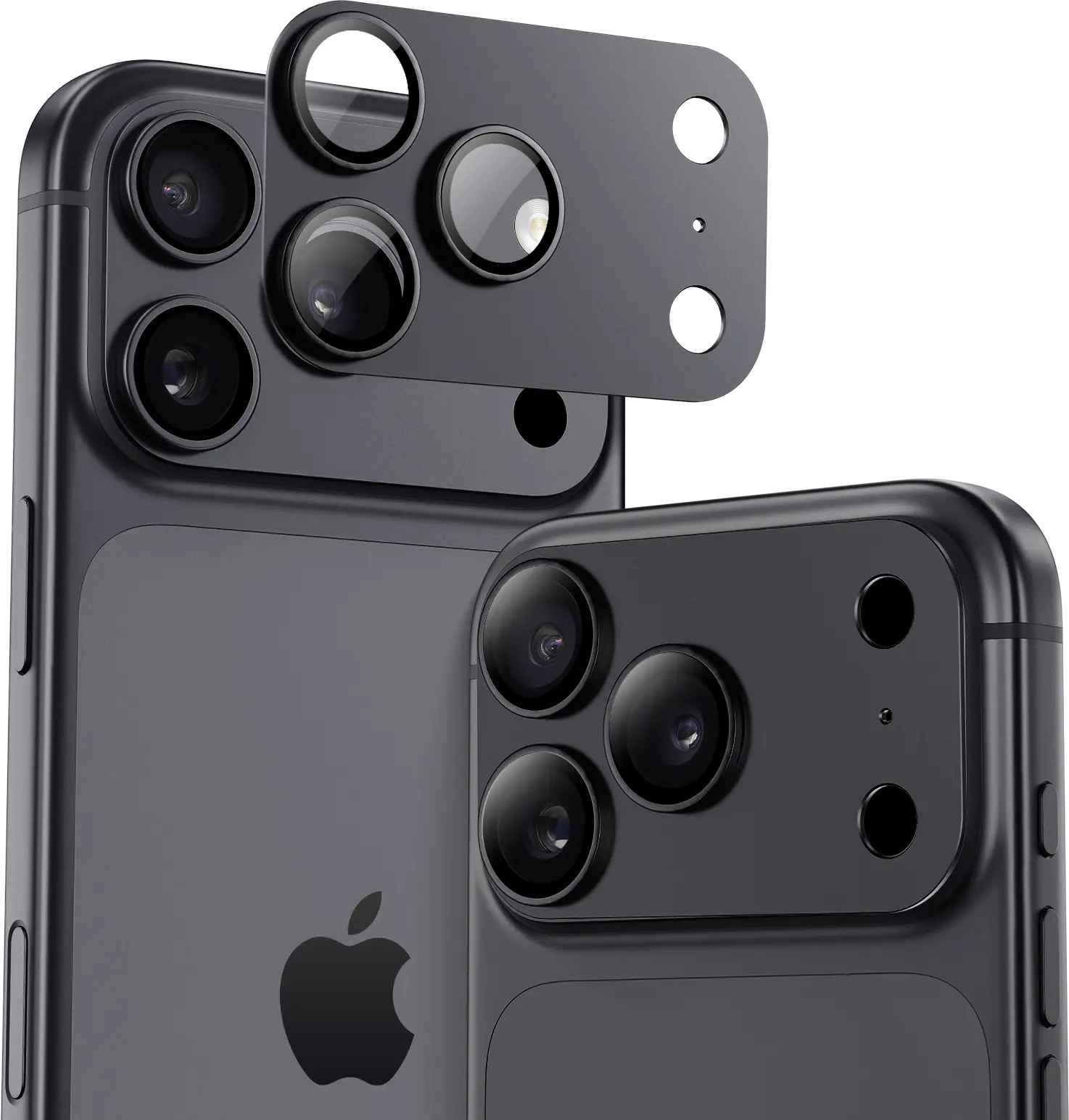 Buddi Focus Apple iPhone 18 Pro Max Full Camera Protector Matched Zwart afbeelding 1