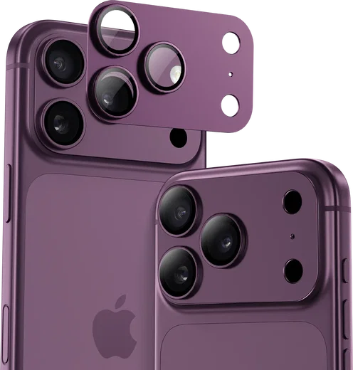 Buddi Focus Apple iPhone 18 Pro Max Full Camera Protector Matched Burgundy afbeelding 1