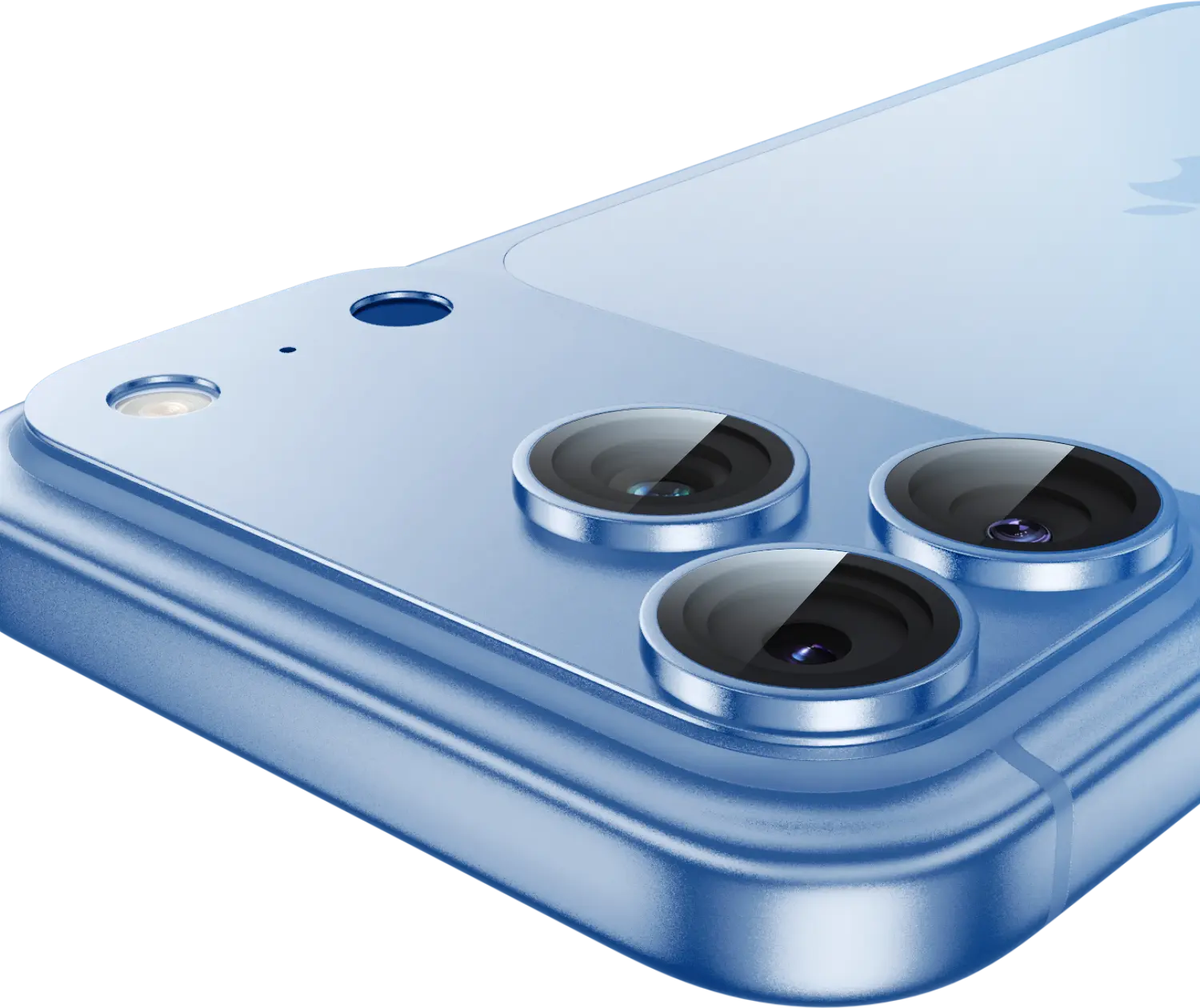 Buddi Focus Apple iPhone 18 Pro Max Full Camera Protector Matched Blauw afbeelding 8