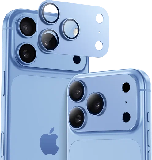 Buddi Focus Apple iPhone 18 Pro Max Full Camera Protector Matched Blauw afbeelding 1