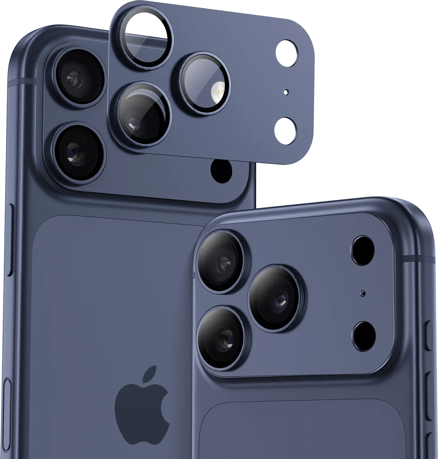 Buddi Focus Apple iPhone 17 Pro Full Camera Protector Matched Blauw afbeelding 1